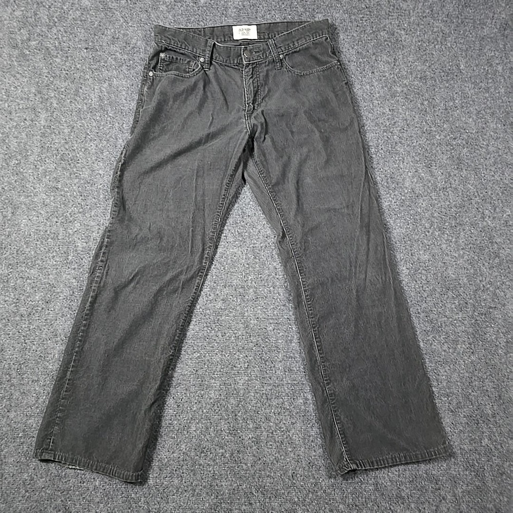 Old Navy Corduroy Jeans Womens 33x30 Cotton Gray Boho Retro